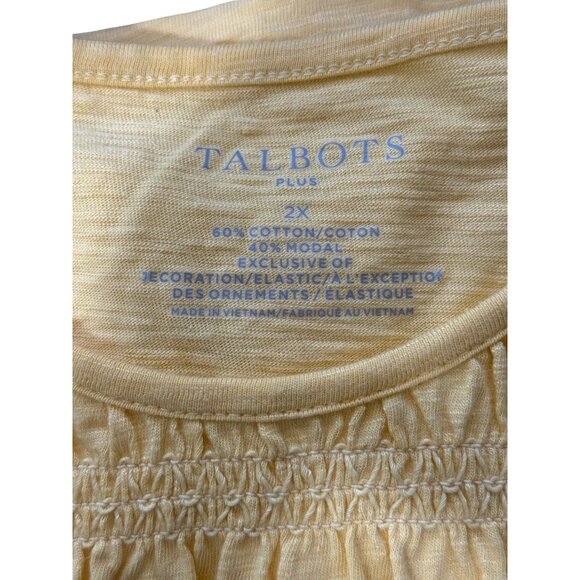 Talbots Women Bundle Set of 3 Tops Short Sleeve Cotton Blend Lace Soft Size 2X - Picture 5 of 8